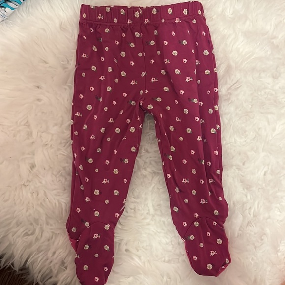 Posh Peanut Ruffle tie front Kimono top and footed bottoms - Picture 3 of 6